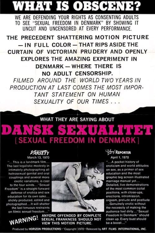 Sexual Freedom in Denmark (1970) Movie Poster