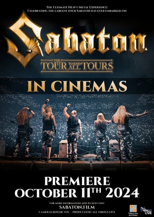 Sabaton – The Tour to End All Tours (2024) Movie Poster